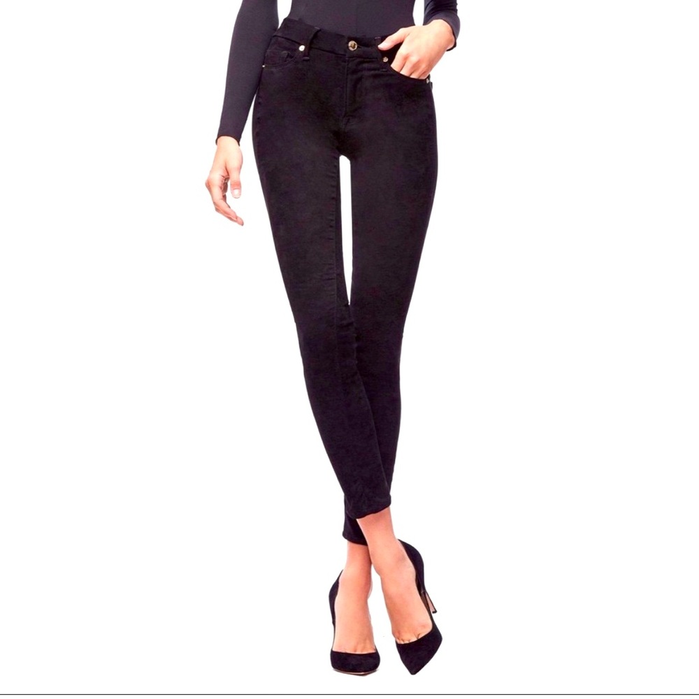 Good American Good Leg Suede Like Jeans